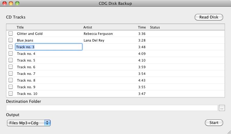 MidiCo CDG Disk Backup